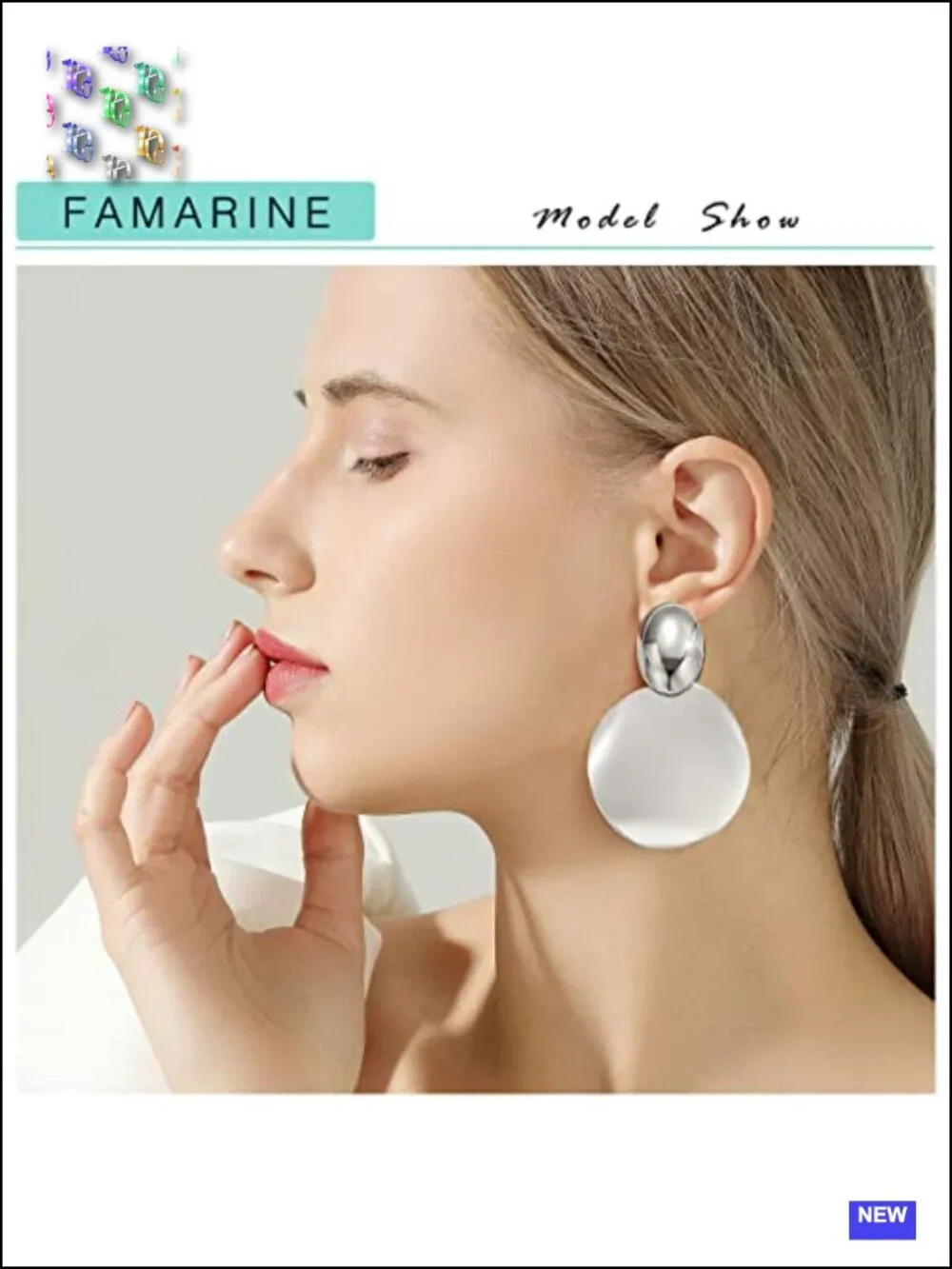 Large Disc Drop Earrings Gold Dangle Round Hammered Earrings Lightweight